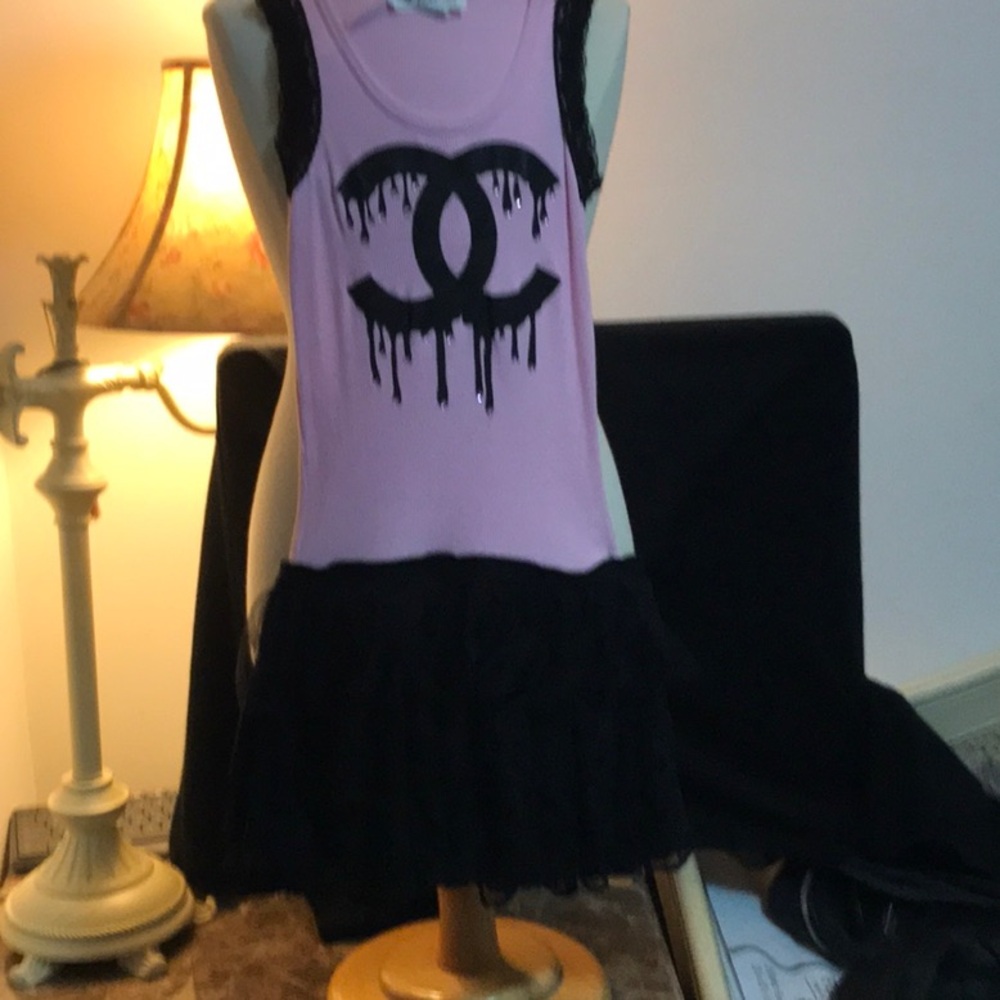Elegant Pink and Black Kids Dress